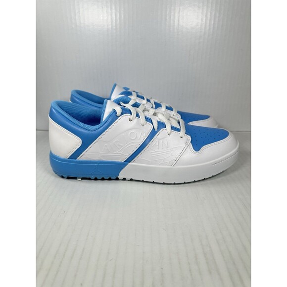 Size 10.5 Nike Air Jordan NU Retro 1 Low G Golf UNC White Blue FZ4153-101 NEW - Picture 1 of 8